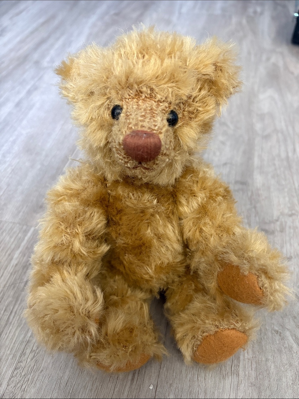 Classic Honey Brown Plush Teddy Bear - Soft Cuddly Stuffed Animal
